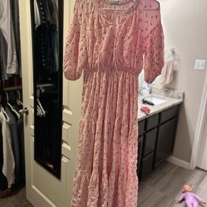 Pink Floral Women's Dress